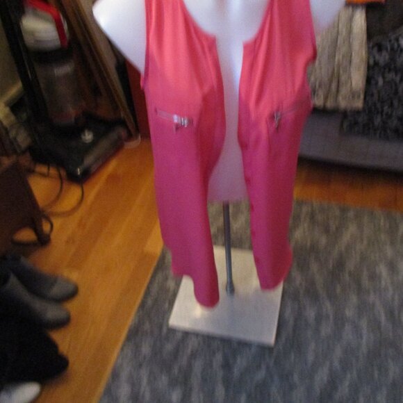nwot inc med orange sleeveless top - Picture 1 of 4